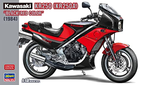 Hasegawa 1/12 Kawasaki KR250 (KR250A) Black / Red Color Plastic Model 21740 NEW_4