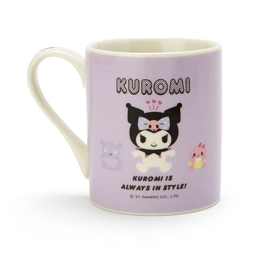 Sanrio Kuromi Mug Cup 220ml porcelain Microwave Safe 10.3x7.2x8.2cm 033642 NEW_2