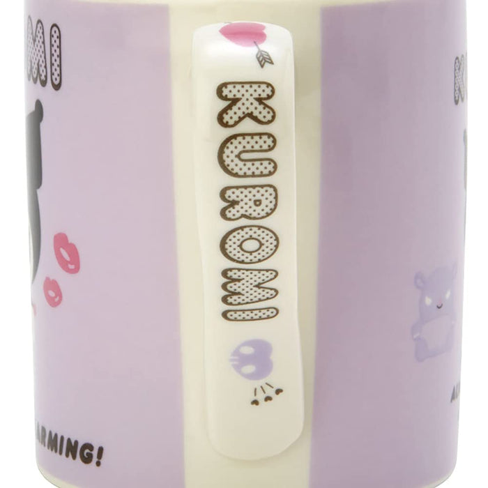 Sanrio Kuromi Mug Cup 220ml porcelain Microwave Safe 10.3x7.2x8.2cm 033642 NEW_6