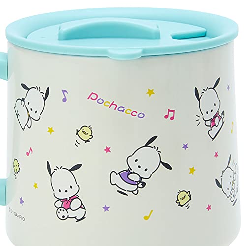 Sanrio Pochacco Stainless Mug Cup With Lid Vacuum double structure 350ml NEW_5