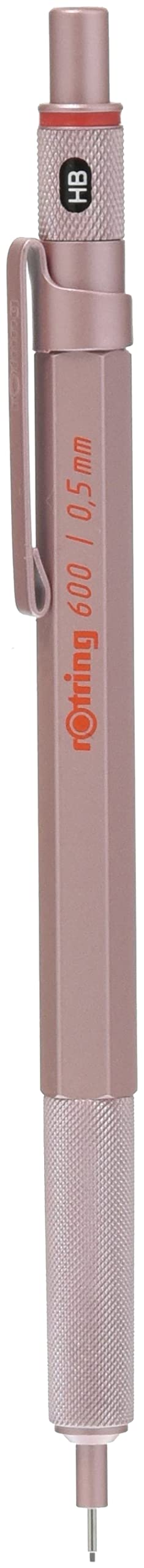 Rotring 600 mechanical graphite pencil Rose Gold 0.5mm 2158794 Brass, Stainless_1