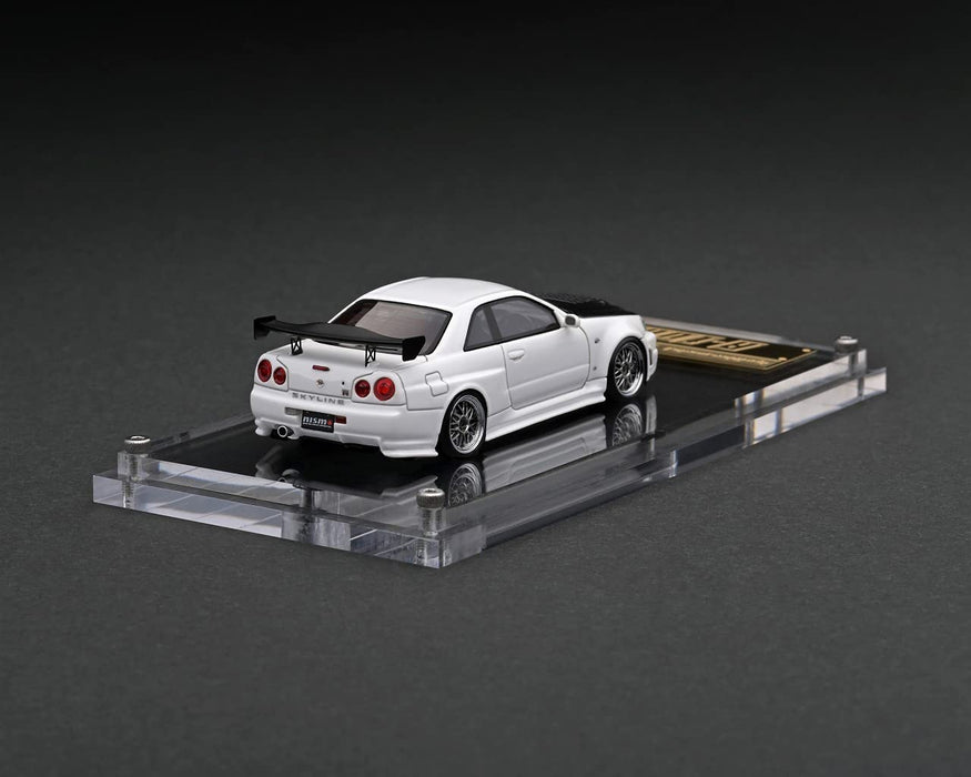 ignition model 1/64 Nismo R34 GT-R R-tune White Resin Model Car IG2577 NEW_2