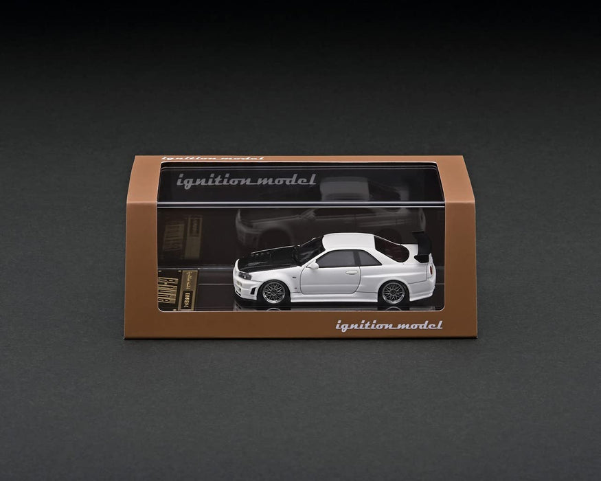 ignition model 1/64 Nismo R34 GT-R R-tune White Resin Model Car IG2577 NEW_3