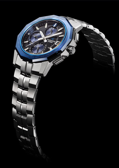 CASIO OCEANUS Manta OCW-S6000-1AJF Solar Radio Men's Watch Bluetooth Titanium_3