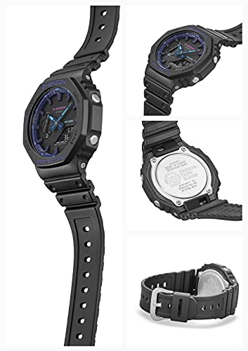 CASIO G-SHOCK Quartz Men's Watch Black Virtual Blue Series GA-2100VB-1AJF NEW_2