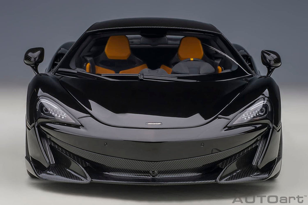 AUTOart 1/18 McLaren 600LT Black Carbon Roof 76081 Composit Diecast Model Car_5
