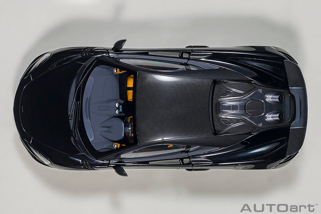 AUTOart 1/18 McLaren 600LT Black Carbon Roof 76081 Composit Diecast Model Car_7