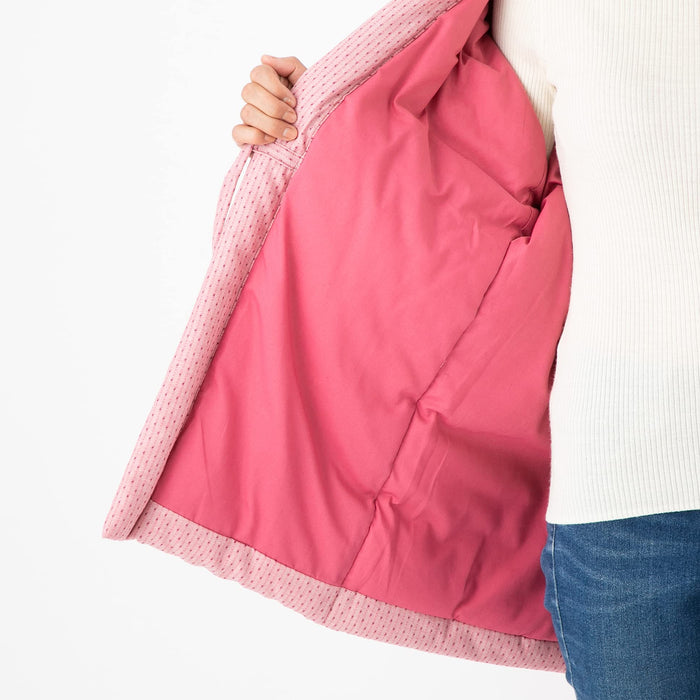 Japanese Warm Wear Kimono Hanten Winter Jacket for Women Pink Made in Japan NEW_6