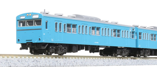 KATO N Gauge Series 103 Sky Blue 4-Car Set 10-1743A Model Railroad Train NEW_1