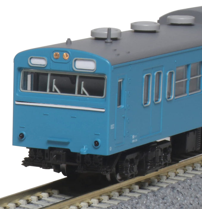 KATO N Gauge Series 103 Sky Blue 4-Car Set 10-1743A Model Railroad Train NEW_3