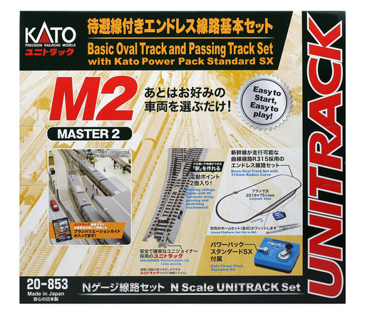 KATO N Gauge M2 Endless with Standby Line Basic Set Master 2 20-853 Model Train_1