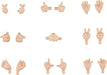 Nendoroid Doll: Hand Parts Set 02 (Color: Almond Milk) Figure ABS&PVC G12654 NEW_1