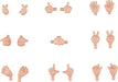 Nendoroid Doll: Hand Parts Set 02 (Color: Peach) Figure ABS&PVC G12655 NEW_1