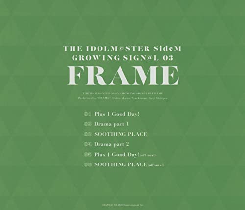 [CD] THE IDOLMaSTER SideM GROWING SIGNaL 03 FRAME NEW from Japan_2