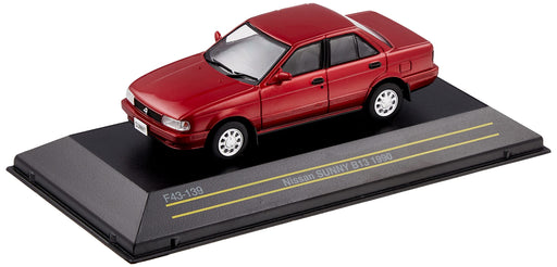 FIRST:43 1/43 NISSAN SUNNY B13 1990 Red Pearl F43-139 Diecast Model Car NEW_1