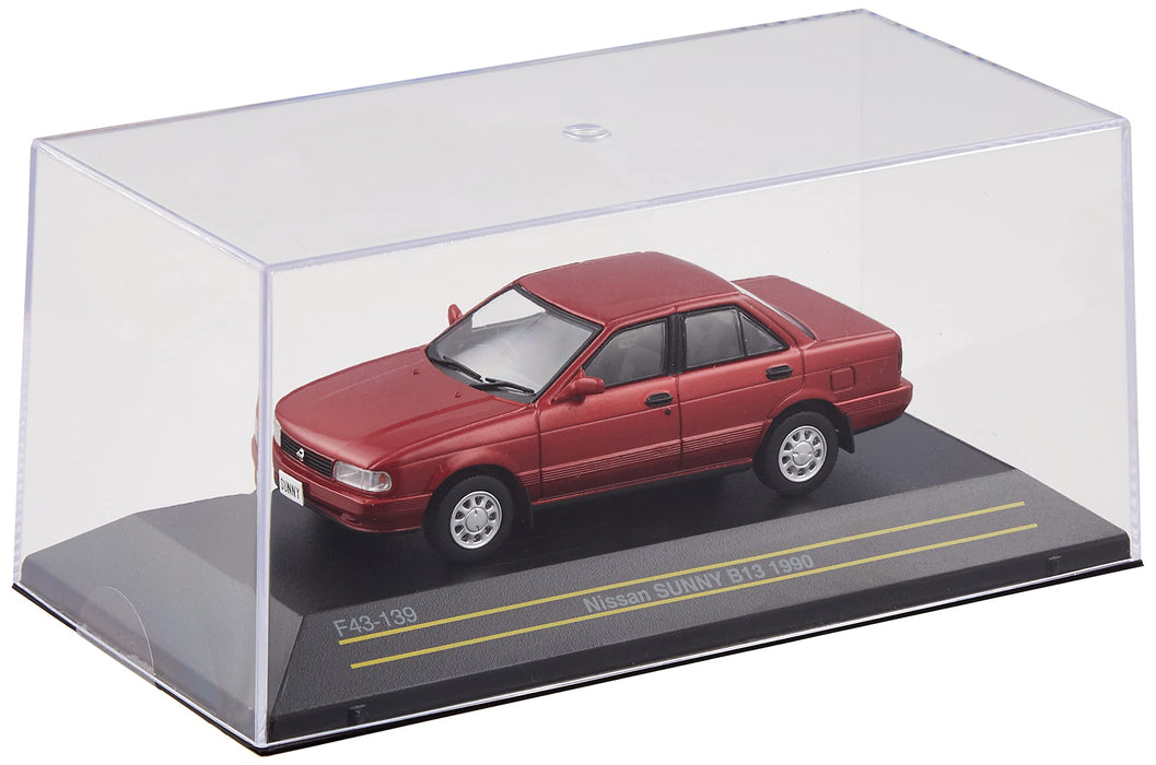 FIRST:43 1/43 NISSAN SUNNY B13 1990 Red Pearl F43-139 Diecast Model Car NEW_3