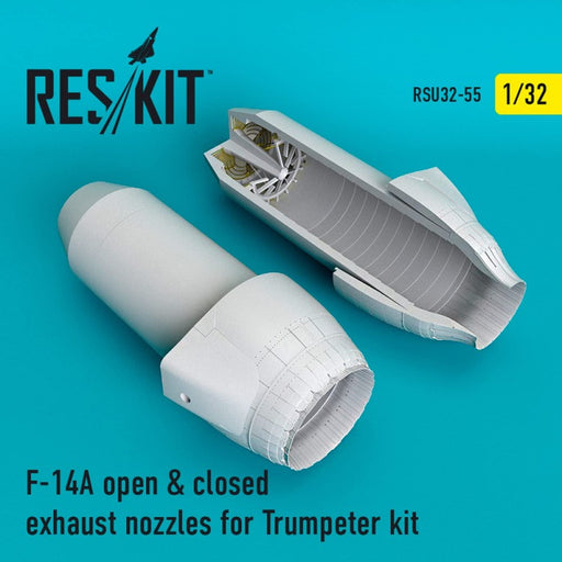 1/32 F-14A Open & Closed Exhaust Nozzles for Trumpeter Model Parts RSKU32-0055_1