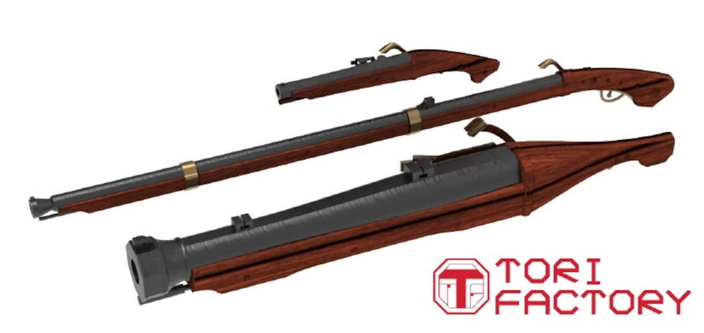 Tori Factory 1/12 Gun Series Medieval Matchlock Set Resin Kit GUN-07 Molding NEW_3