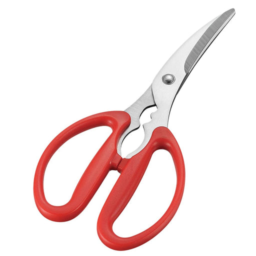 Shimomura Kogyo Nabe Friend Crab Spa Scissors NBT-404 Stainless Steel Red NEW_1