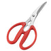 Shimomura Kogyo Nabe Friend Crab Spa Scissors NBT-404 Stainless Steel Red NEW_1