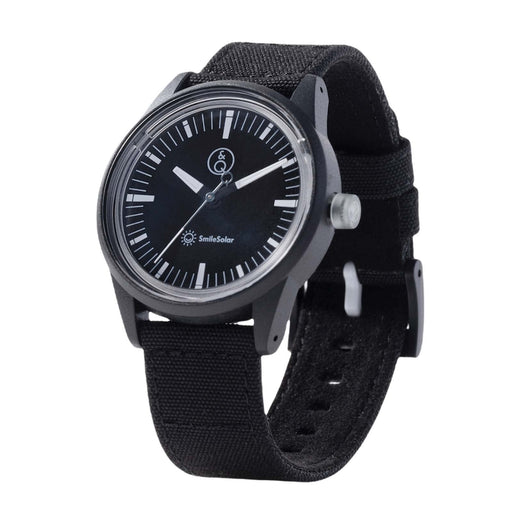 CITIZEN Q&Q Smilesolar Analog R00A-005JK Men's Watch Black Polyester Band NEW_2