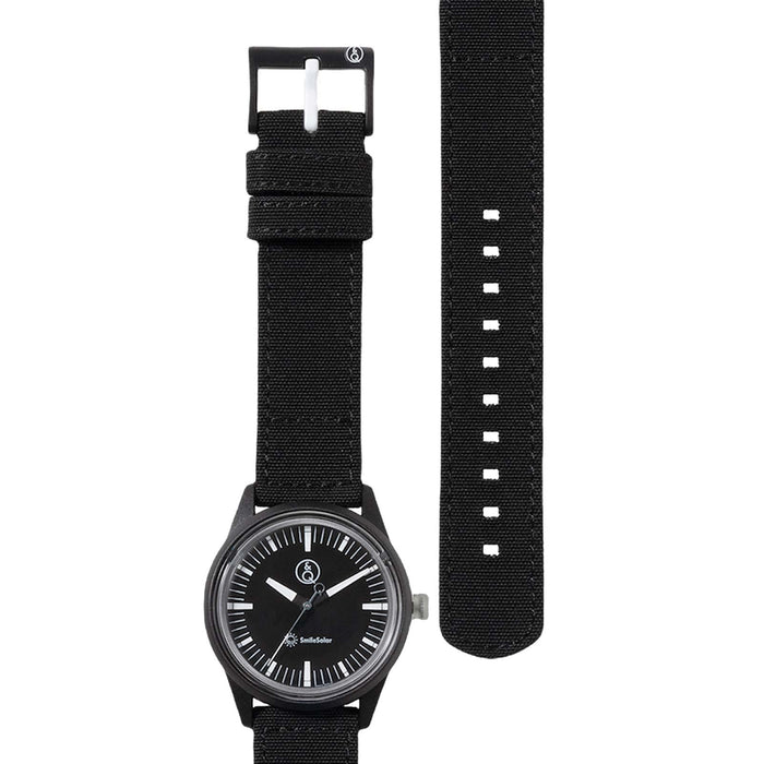 CITIZEN Q&Q Smilesolar Analog R00A-005JK Men's Watch Black Polyester Band NEW_4