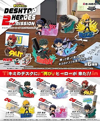 Re-Ment My Hero Academia DesQ DESKTOP HEROES 2nd mission 6 pieces Complete NEW_1