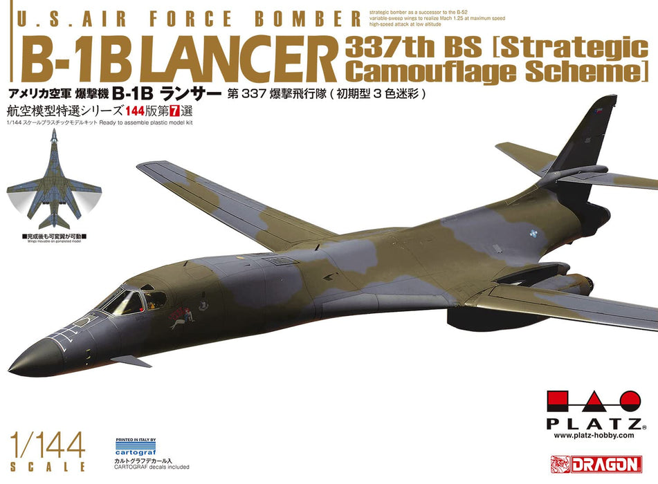 1/144 USAF Bomber B-1B Lancer 337th BS Strategic camouflage scheme kit AE144-7_2