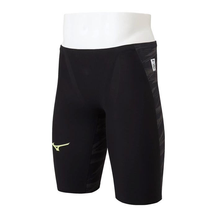 Mizuno N2MB0001 Men's Competition Swimsuit Half Spats inseam 25.7cm Black 130_3