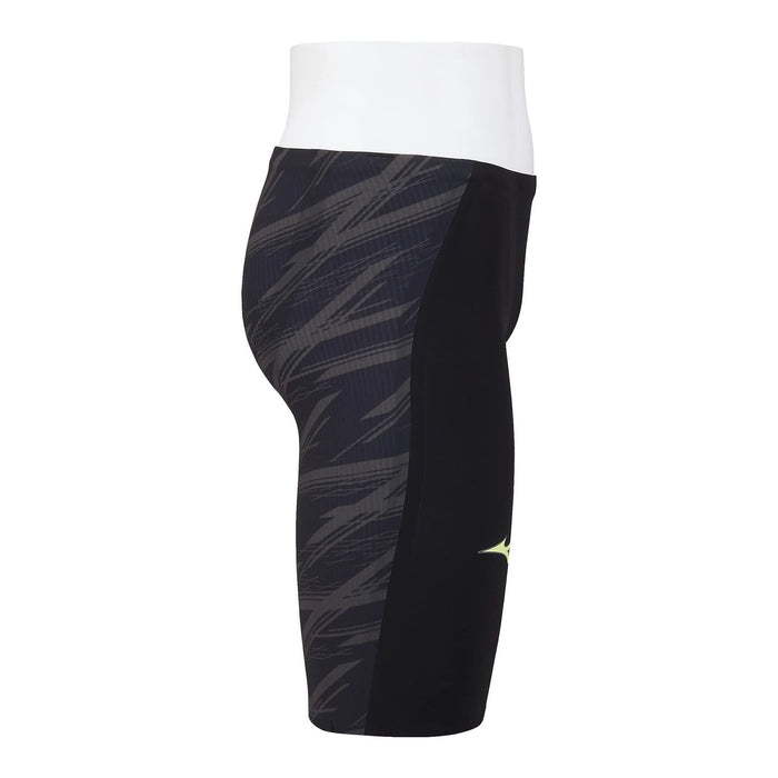 Mizuno N2MB0001 Men's Competition Swimsuit Half Spats inseam 25.7cm Black 140_6