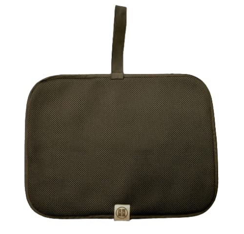 Folding Sauna Mat Black 3D Mesh Triple Compact Washable Polyester Made in Japan_1