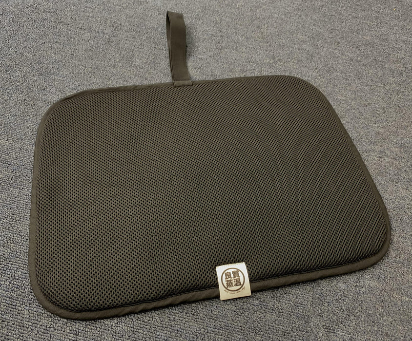 Folding Sauna Mat Black 3D Mesh Triple Compact Washable Polyester Made in Japan_5