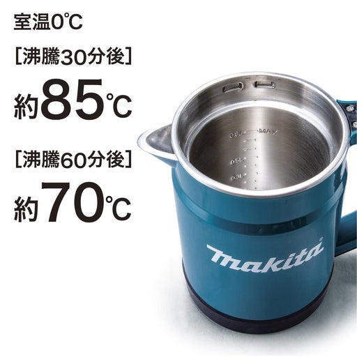 Makita KT360DZ Rechargeable Kettle 0.8 L 36V(18Vx2) Blue [Body Only] Double Wall_2