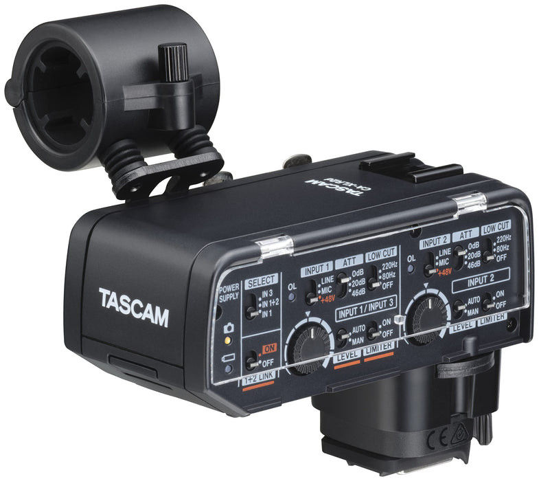 TASCAM CA-XLR2d-C XLR Microphone Adapter (Canon kit) for Mirrorless Cameras NEW_1