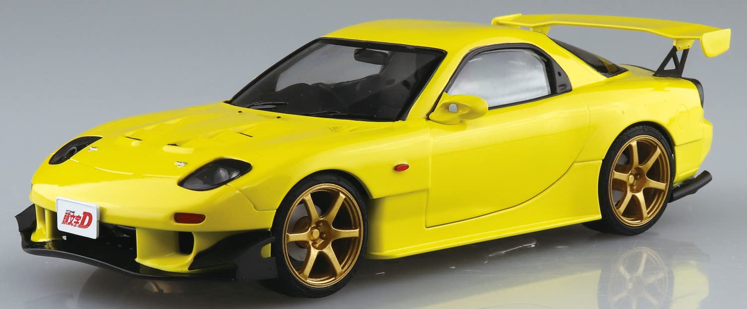 AOSHIMA 1/24 PRE-PAINTED No.I-4 INITIAL-D KEISUKE TAKAHASHI FD3S RX-7 VOL.28 kit_3