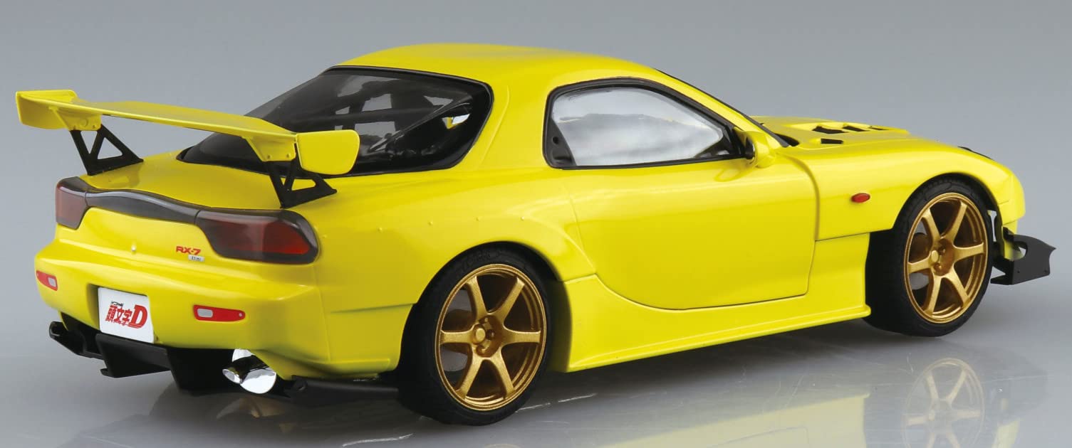 AOSHIMA 1/24 PRE-PAINTED No.I-4 INITIAL-D KEISUKE TAKAHASHI FD3S RX-7 VOL.28 kit_4