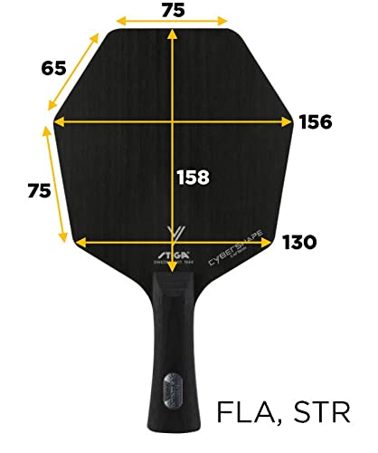 STIGA Table Tennis Racket Cyber Shape Carbon ST Hexagonal Racket 1602020137 NEW_2