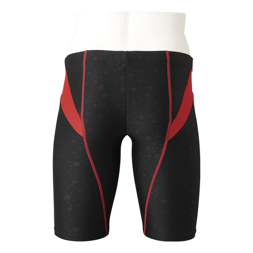 MIZUNO N2JB1601 Swimsuit Challenge Swimmer STROKE ONE Half Spats Black/Red M NEW_2