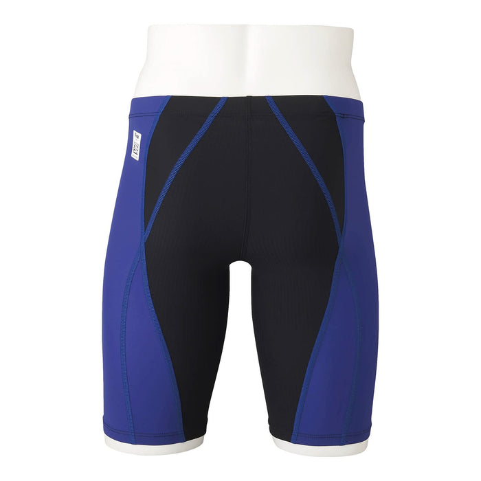 MIZUNO N2MB2011 Men's Swimsuit MX SONIC alphaII Half Spats Black/Blue Size L NEW_2