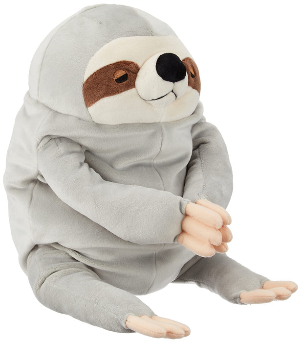 Shinada Global Mochi Namake Gray Large size Polyester MONK-0350G H30cm sloth NEW_2