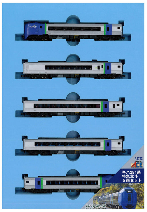 Micro Ace N Series KIHA281 Limited Express Hokuto 5 Car Set A6742 Diesel Car NEW_1