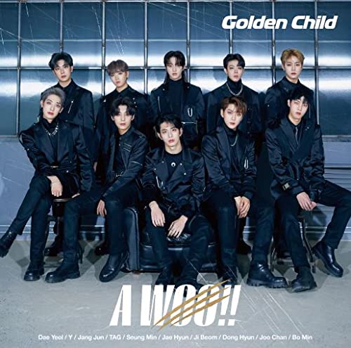 CD A WOO!! First Limited Edition with Booklet Card Golden Child UPCH-89466 NEW_1