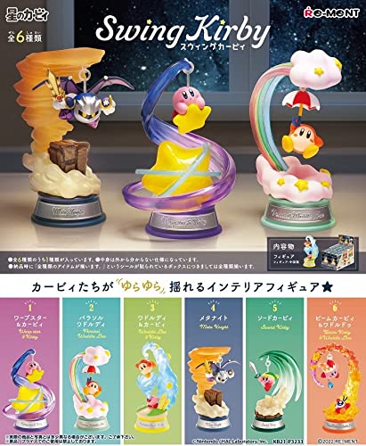 Re-Ment Kirby's Dream Land Swing Kirby BOX All 6 types complete set Capsule Toy_1