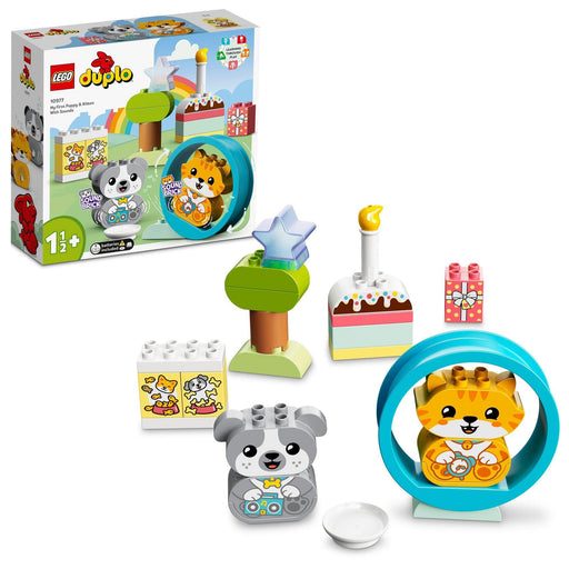 LEGO Duplo Animal Train w/ Sound Puppy & Kitten 10977 Toy for Toddlers 18 months_1