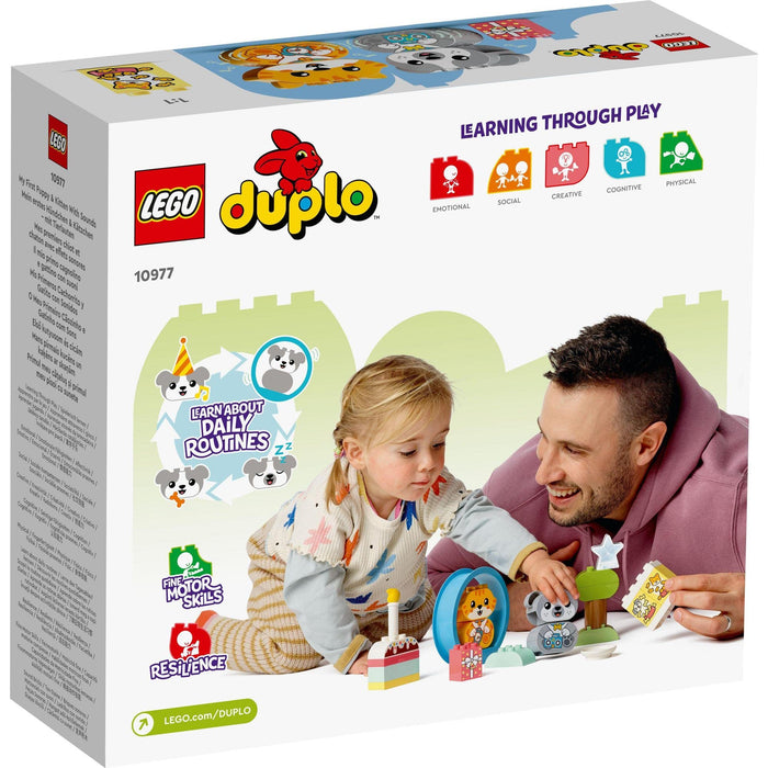 LEGO Duplo Animal Train w/ Sound Puppy & Kitten 10977 Toy for Toddlers 18 months_4