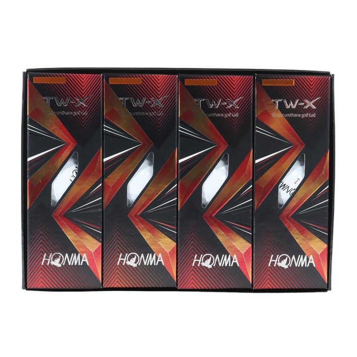 HONMA 2021 Model Golf Balls 1dozen HONMA TW-X_2021 White Tour Type ‎BTQ2102 NEW_3