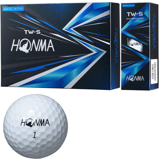 HONMA Golf Ball TW-S BTQ2103 White 1dozen 2021 Model 3piece Soft Urethan Cover_2