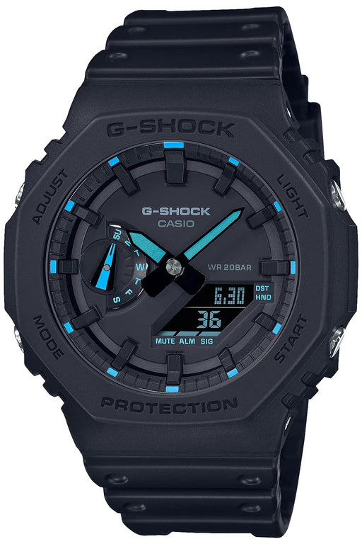 CASIO G-SHOCK GA-2100-1A2JF NEON ACCENT Men's Watch Black Analog Digital NEW_1
