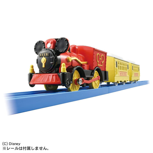 Takara Tomy Plarail Mickey Mouse S-13 Poppo Steam Locomotive Battery Powered NEW_2