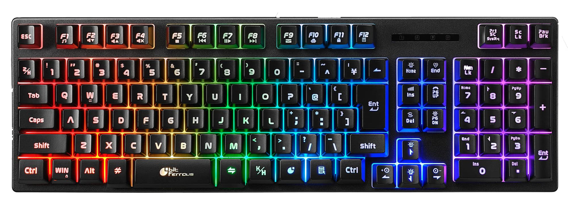 BitTradeOne bitFerrous 108 Key Gaming Keyboard BFKB108ILBK2 Death Illuminator_1